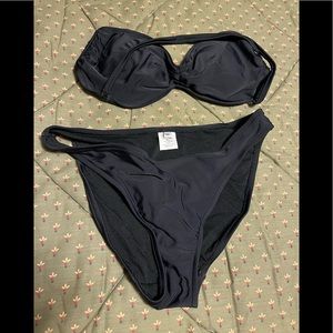 Black 2 pc. Bathing suit, gently used